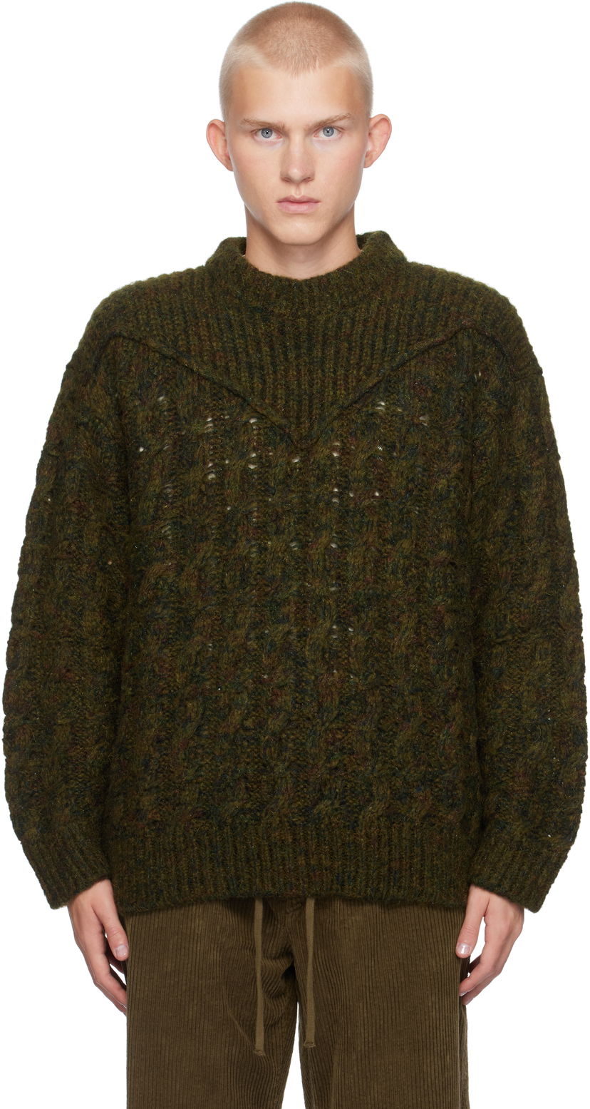 Džemper ISABEL MARANT Isabel Marant Helios Knit Sweater Zelena | PU0601HA-B4L03H