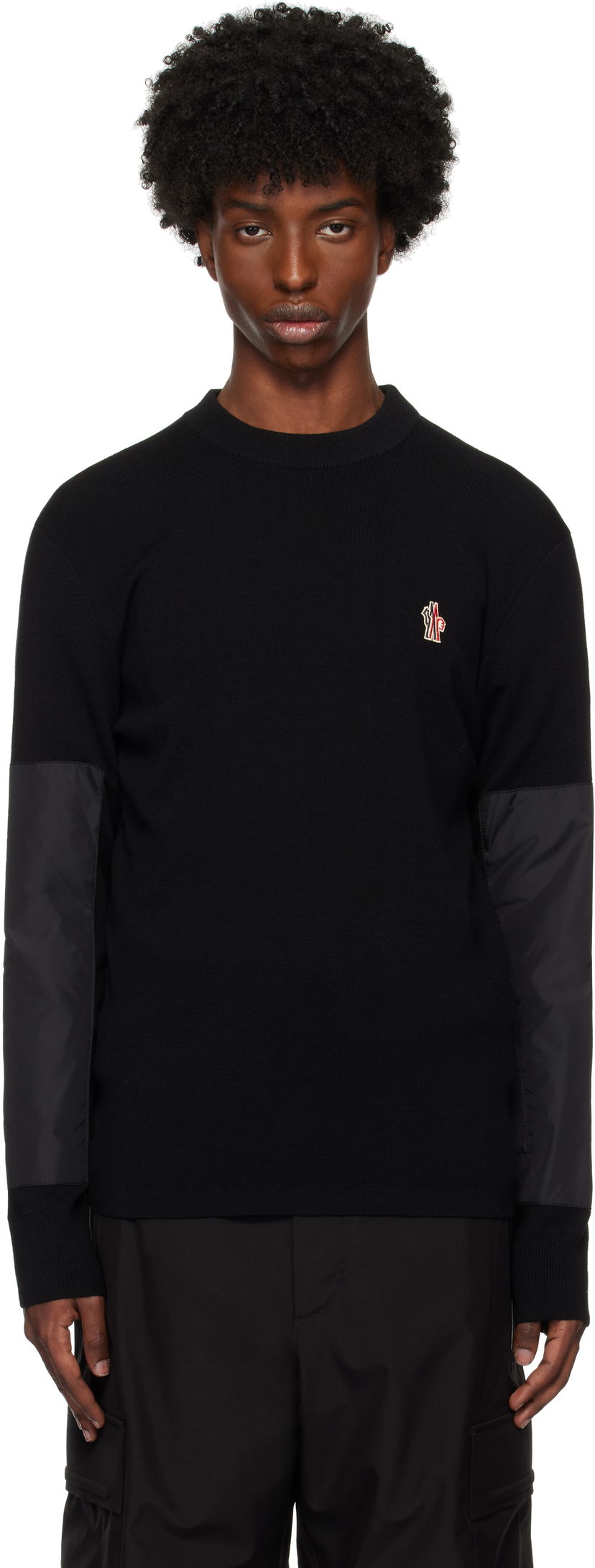 Džemper Moncler Sweater Crewneck Crna | J20979C00006M1122