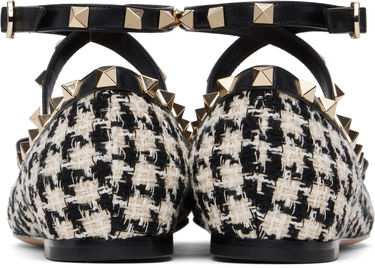 Njega cipela Valentino Valentino Garavani Rockstud Tweed Ballerina Flats with Bow Detail Višebojno | 6W2S0HB6MTB, 1