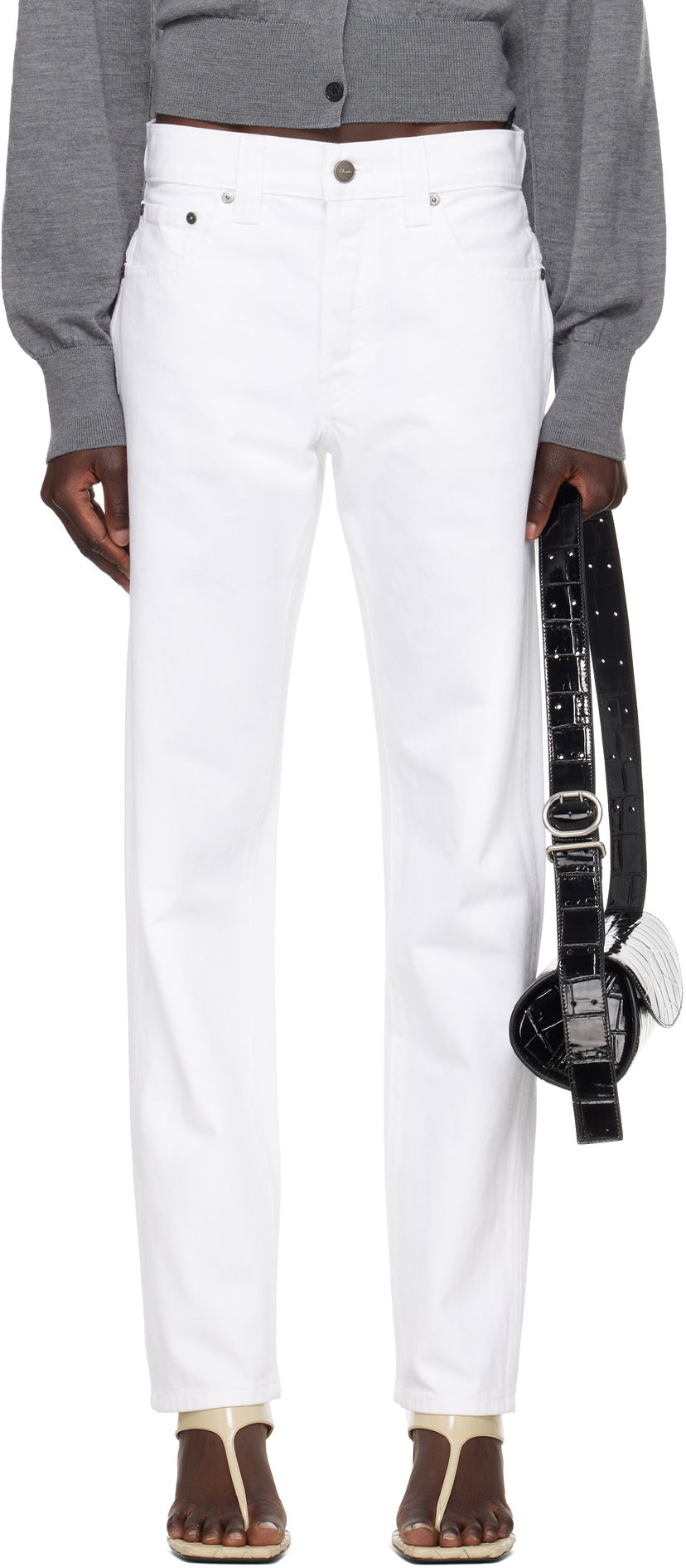 Jeans Khaite KHAITE Callum Jeans Bijela | 1166913100