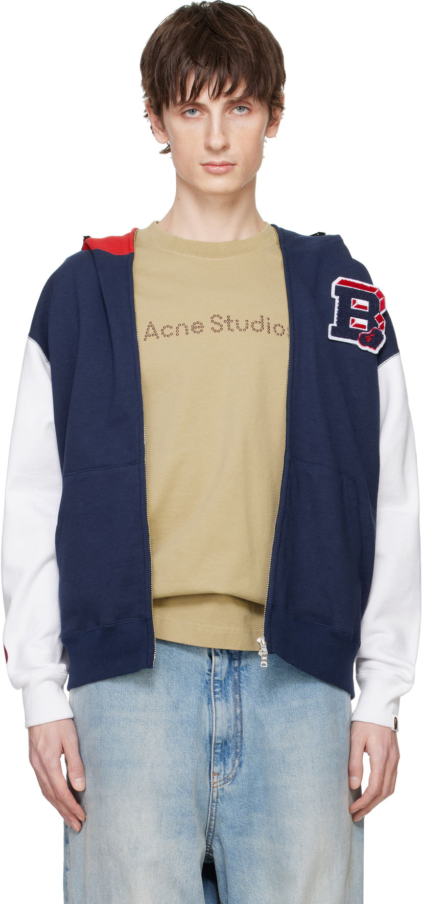 Dukserice BAPE Shark Full Zip Hoodie Plava | 001ZPK70115301M