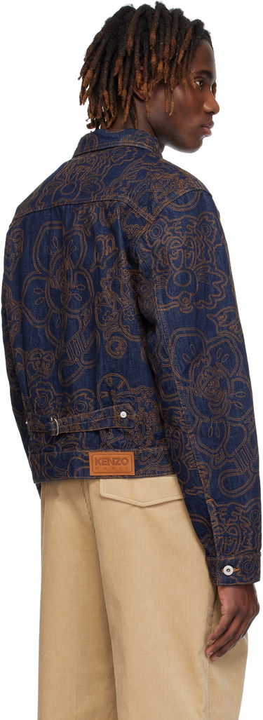Jakna KENZO Kenzo Paris VERDY Edition Embroidered Denim Trucker Jacket Plava | FF55DV3096V1, 2