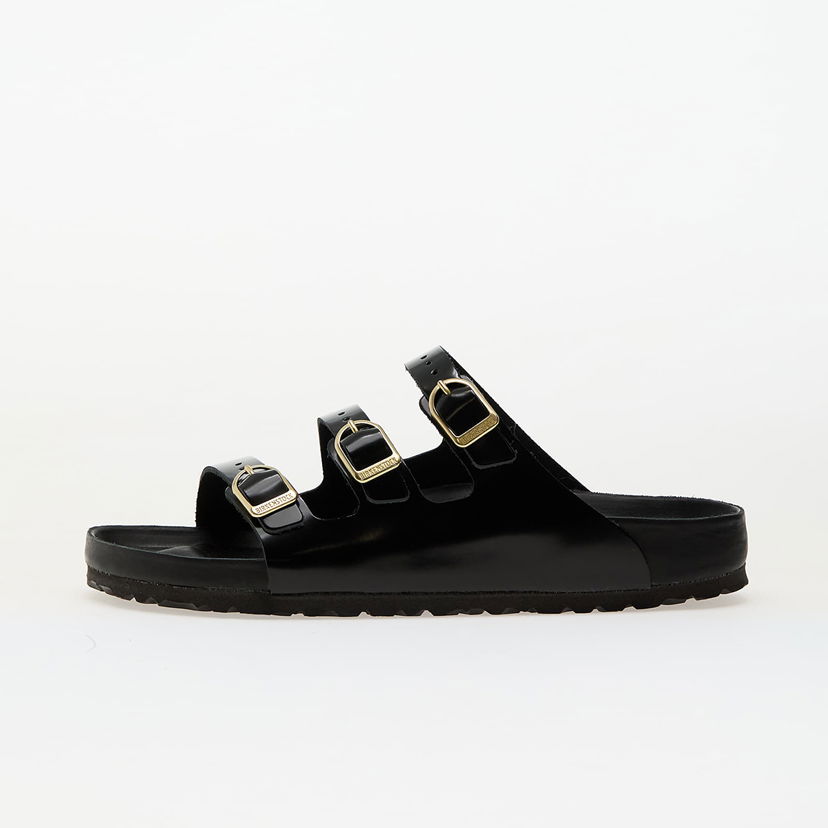 Tenisice i cipele Birkenstock Birkenstock Florida Fresh Natural Leather Patent High-Shine Sandals Crna | 1029385