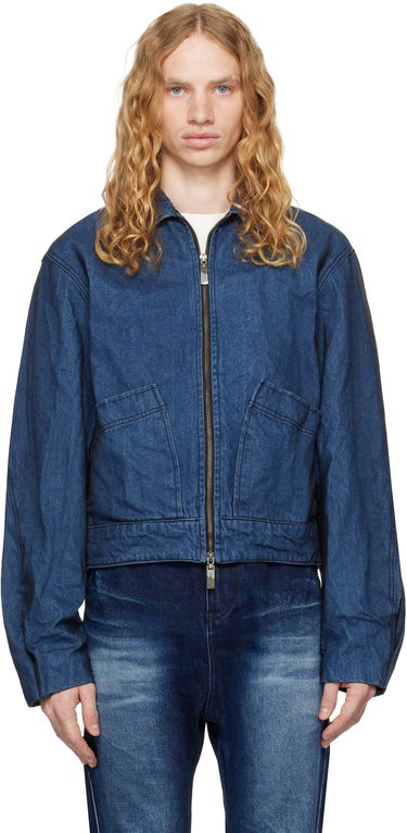 Bomber jakna ADER ERROR Denim Zip-Up Jacket Plava | BN01FWJK1601BL, 0