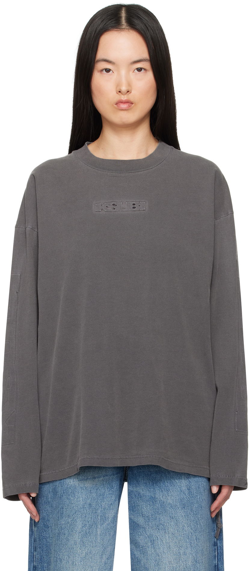 Majica kratkih rukava Ksubi Ksubi Sott Boyfriend Long Sleeve T-Shirt Siva | WSP25TE010