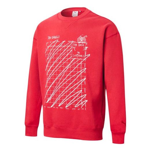 Džemper Puma Michael Lau Graphic Crew Neck Sweatshirt Crvena | 530351-22