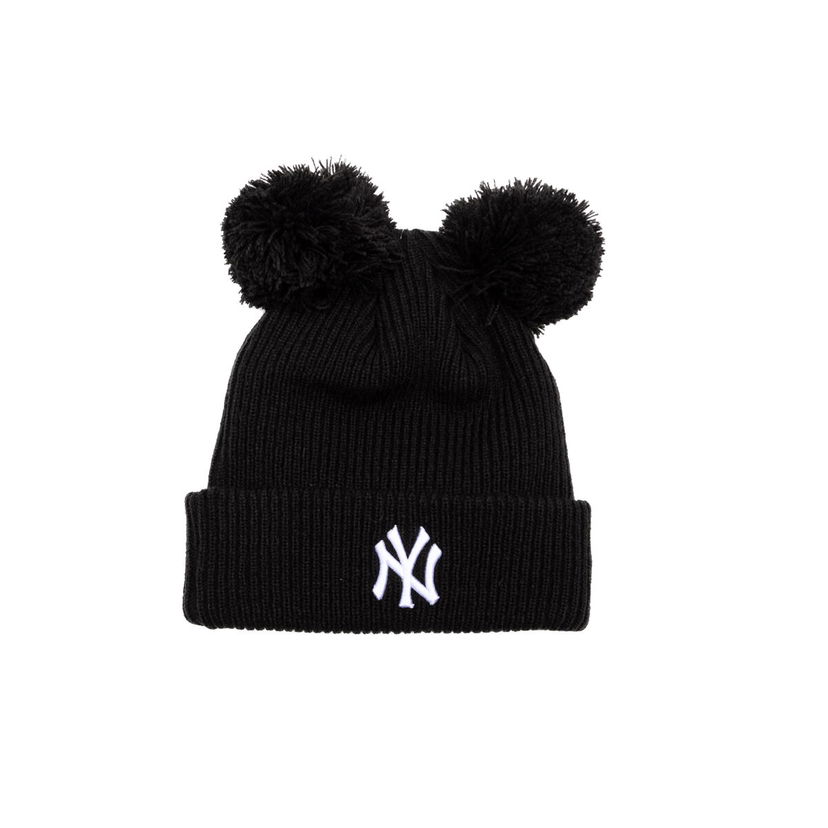 Kapica New Era MLB Double Pom Beanie NY Yankees One Size (56-59 cm) Crna | 60691354