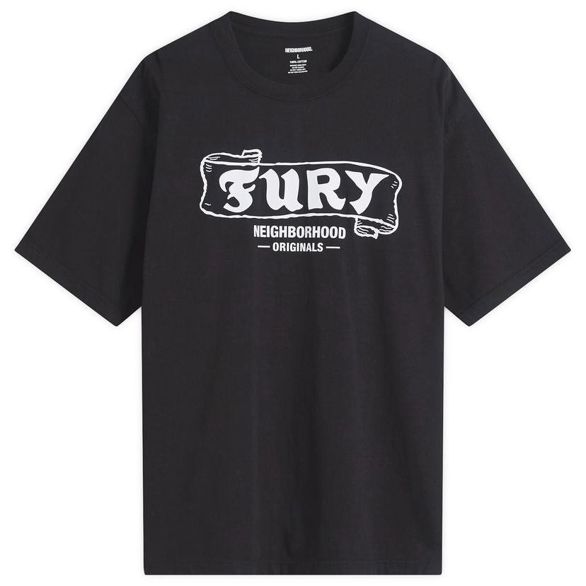 Majica kratkih rukava Neighborhood Originals Fury T-Shirt Crna | 252PCNH-ST06-BLK