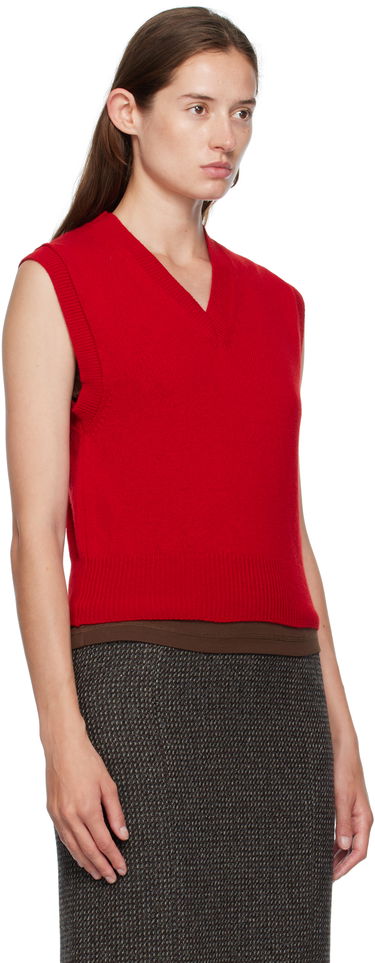 Prsluk &Daughter &Daughter Athea Knit Vest Crvena | HKN03912, 1
