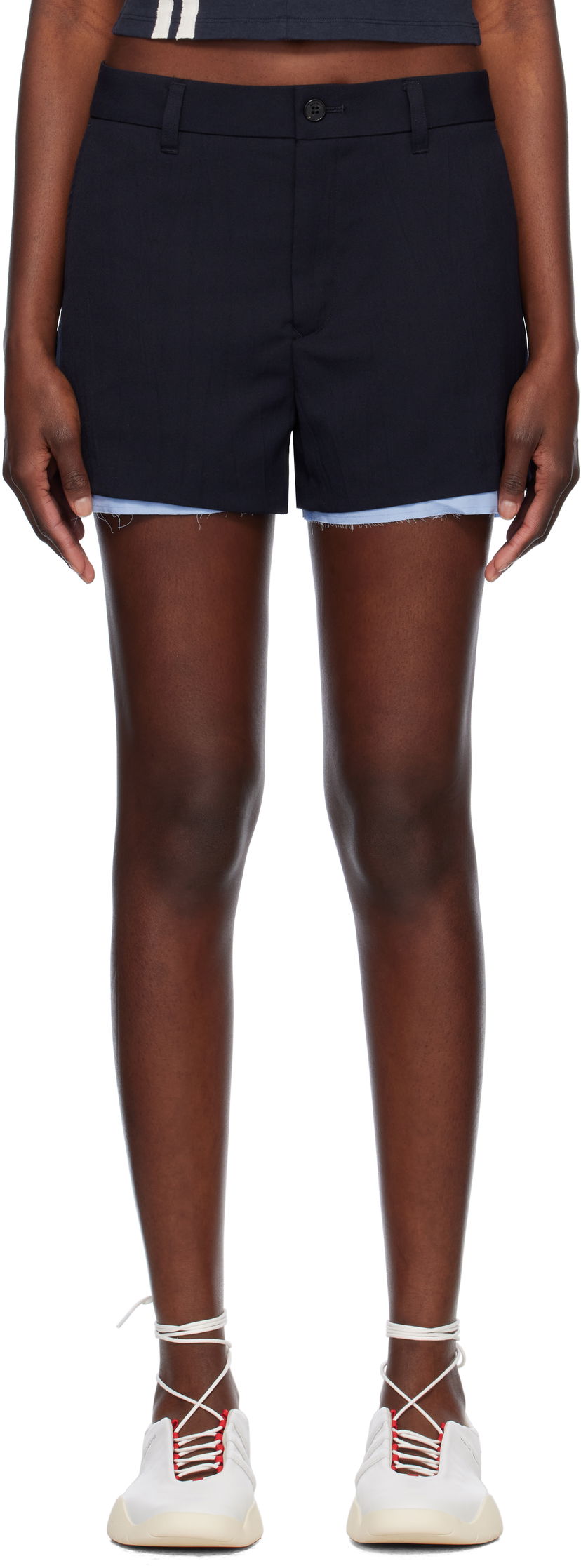 Kratke hlače Ambush AMBUSH Layered Suit Shorts Tamnoplava | 12115378
