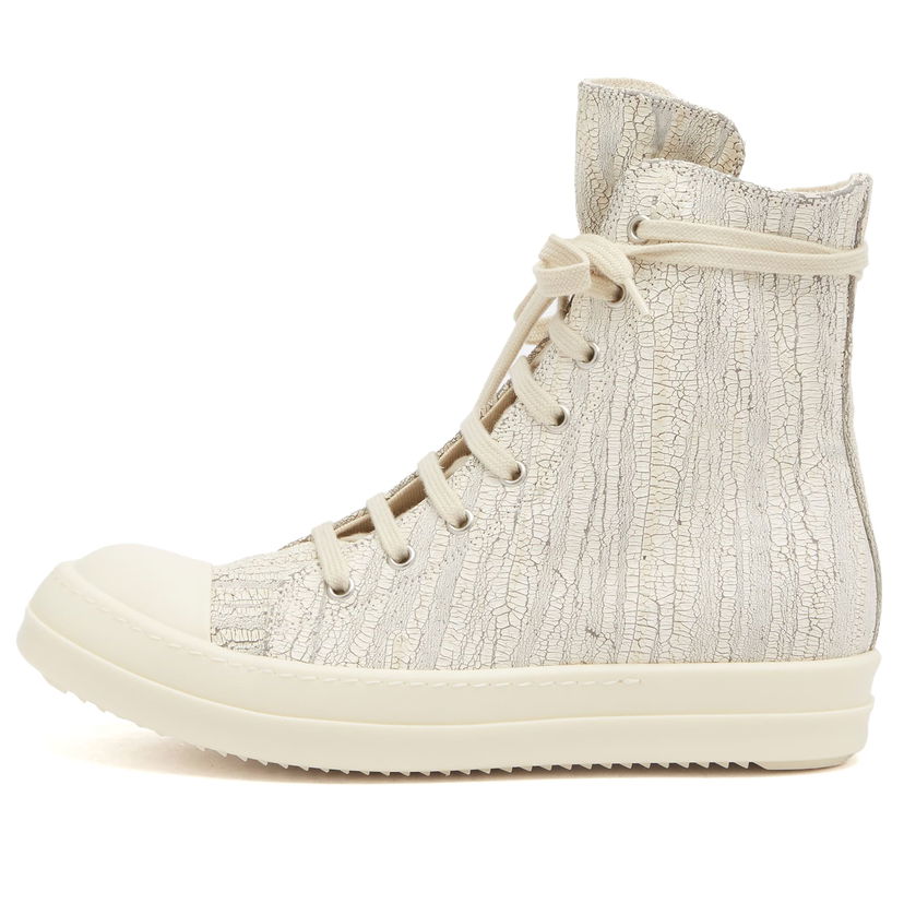 Tenisice i cipele Rick Owens Rick Owens DRKSHDW Denim Leather High-Top 36 Bijela | DS01E3800-SMMC-1111