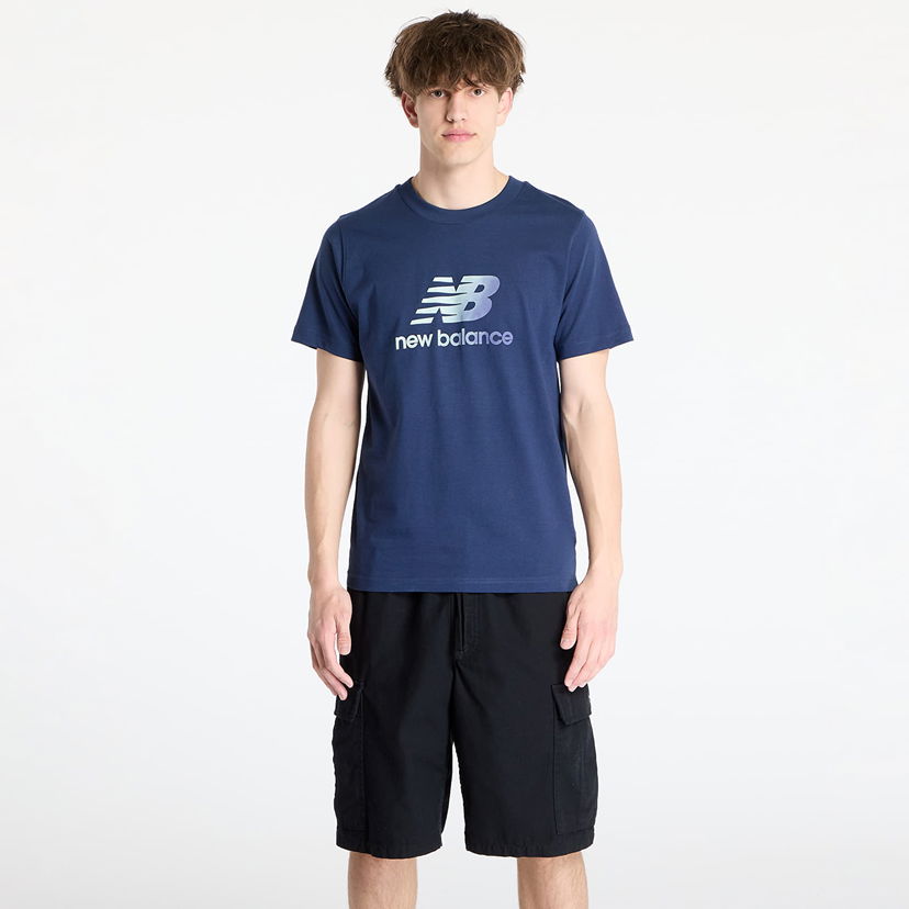 Majica kratkih rukava New Balance Sport Essentials Gradient Logo T-Shirt Tamnoplava | MT51503NNY