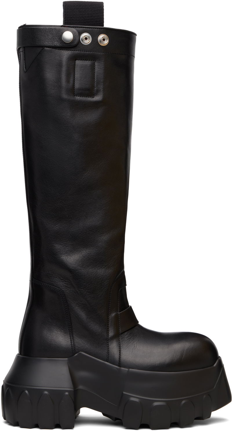 Tenisice i cipele Rick Owens Rick Owens Concordians Mega Tractor Tall Boots Crna | RU02E1870 LGE