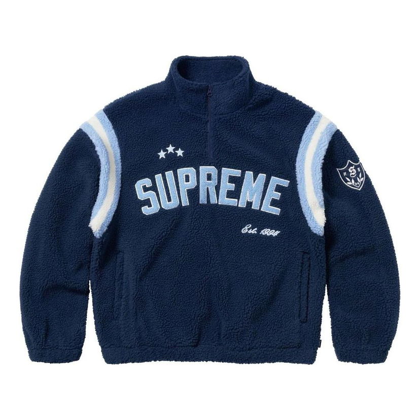 Džemper Supreme ARC Half Zip Fleece Pullover Plava | SUP-FW23-016