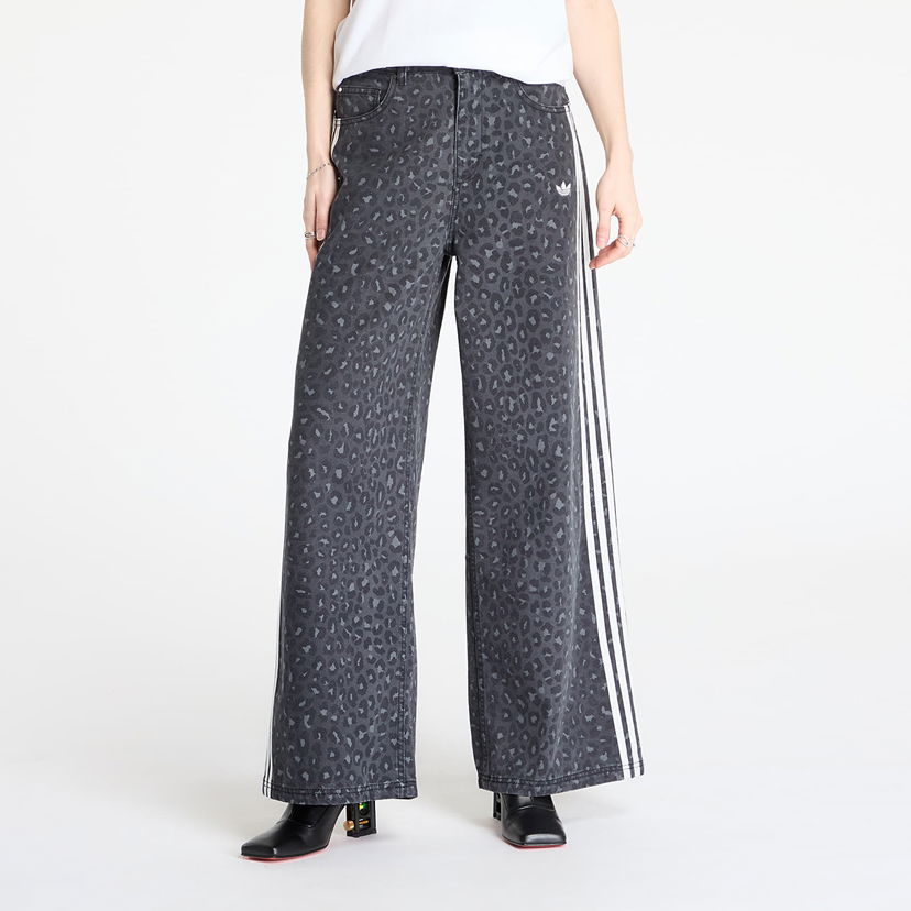 Jeans adidas Originals adidas Originals Loose Leopard Print Pants Siva | KA2679