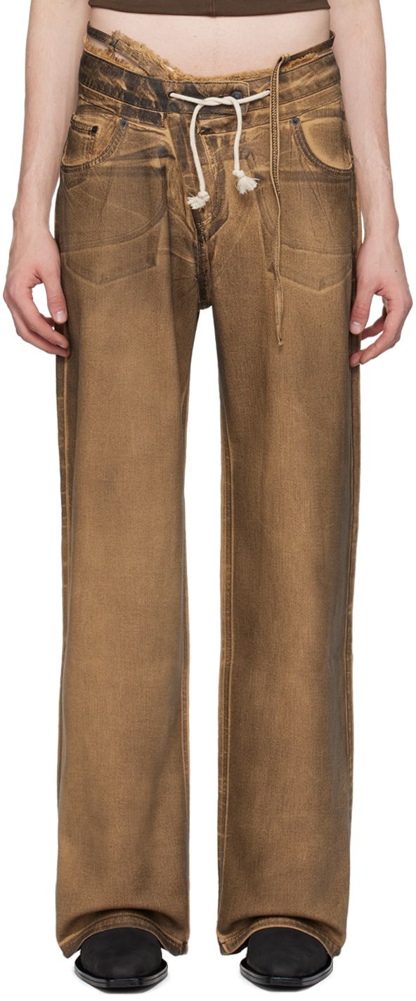 Jeans Ottolinger Ottolinger Double Fold Jeans Smeđa | 1702808E