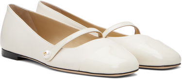 Tenisice i cipele Jimmy Choo Jimmy Choo Elisa Ballerina Flats Bijela | ELISA FLAT, 3