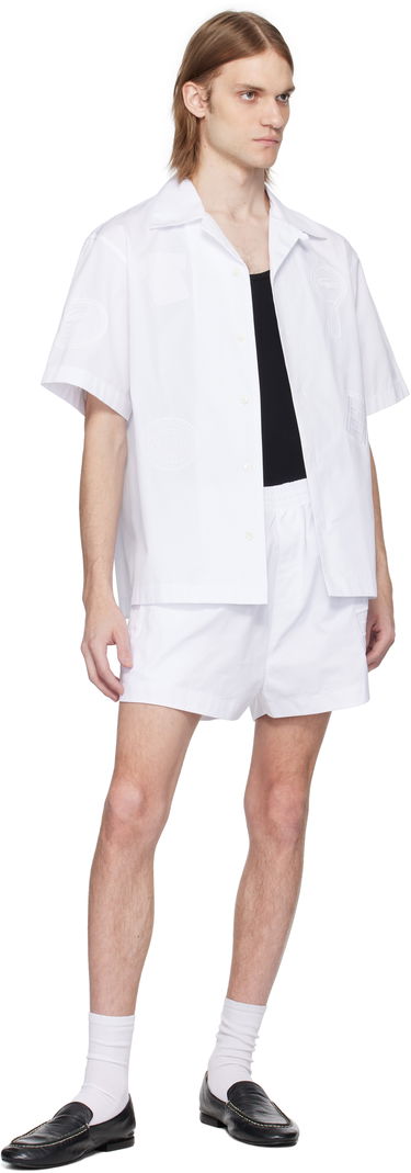 Kratke hlače Lacoste Lacoste Runway Badge Shorts Bijela | GH7420, 3