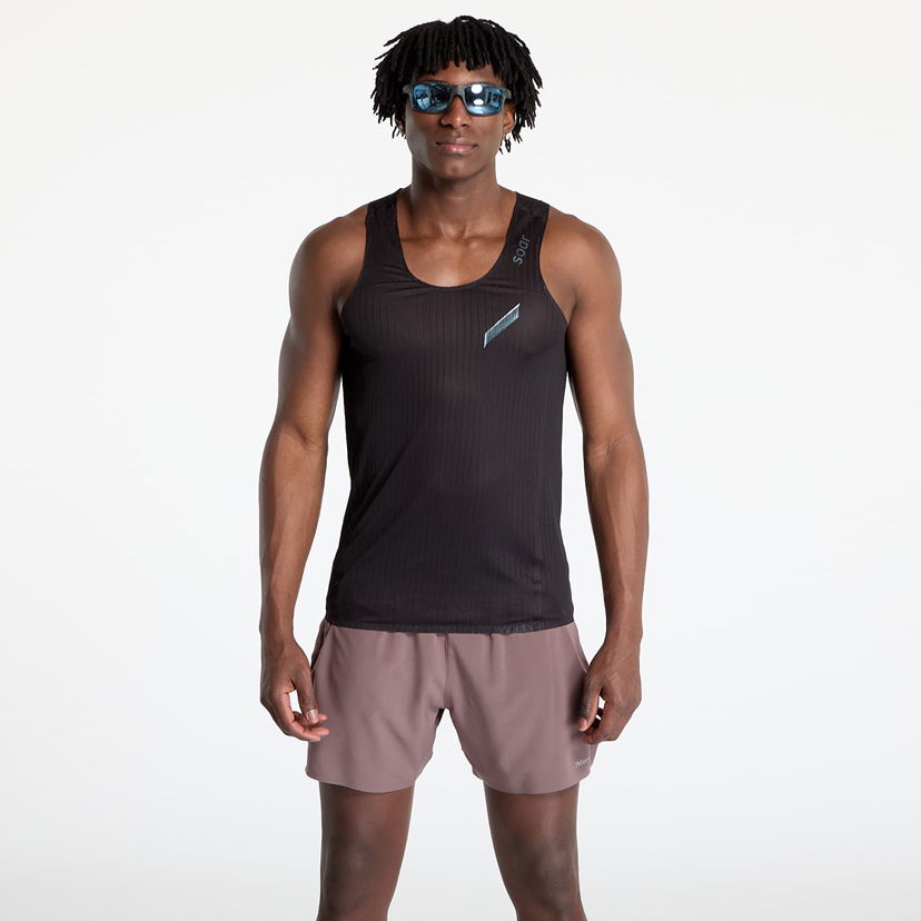 Majica bez rukava Soar Running SOAR Race Vest Crna | SS25-SV1M-BLK