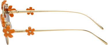 Sunčane naočale Loewe Signature Round-Frame Floral Applique Sunglasses Metalik | LW40173UM5130F 840126861532, 2