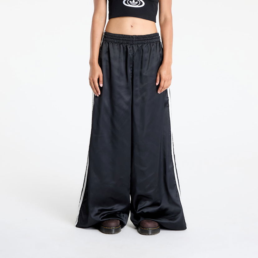 Hlače adidas Originals Originals Satin Wide Leg Tracksuit Bottoms Crna | KC8813