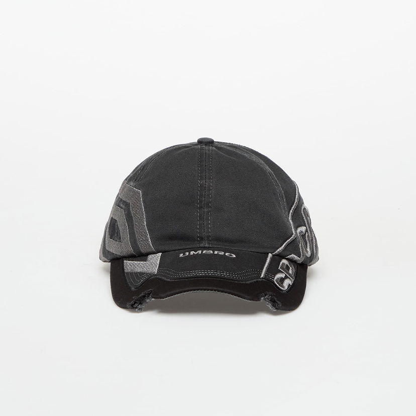 Kapa Umbro Spycam Distressed Graphic Baseball Cap Crna | UBMW231FA18 GRY0003