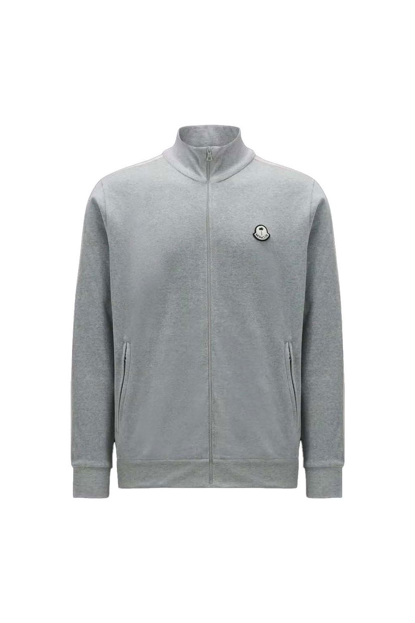 Dukserice Moncler Palm Angels x Chenille Zip-Up Sweatshirt Siva | I209L8G0000189A6S984