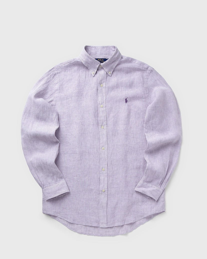 Košulja Polo by Ralph Lauren Long Sleeve Striped Linen Button-Down Sport Shirt Ljubičasta | 710968973006