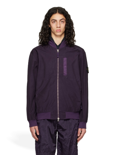 Bomber jakna Stone Island Garment-Dyed Bomber Jacket Ljubičasta | 781542629