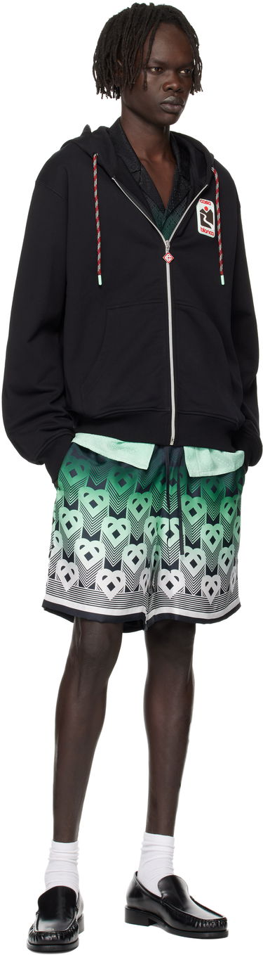 Dukserice Casablanca Casablanca Sunset Valley Zip Hoodie Crna | U-MPF25-JTP-150-01, 3