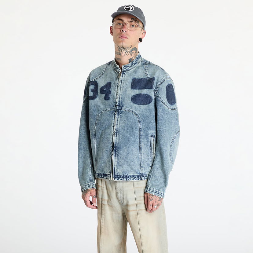 Jakna Ambush Denim Rider Jacket Vintage Blue/ No Color Plava | BMYE002F24DEN0024400