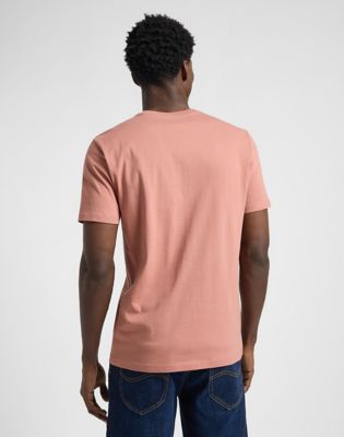 Majica kratkih rukava Lee Lee Patch Logo T-Shirt Size XXL Ružičasta | 112364539