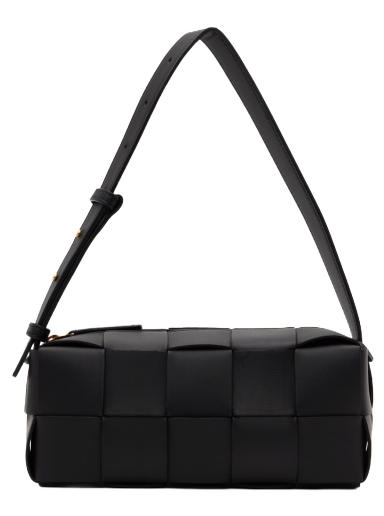 Torba za rame Bottega Veneta Brick Cassette Bag Crna | 729166 VMAY1