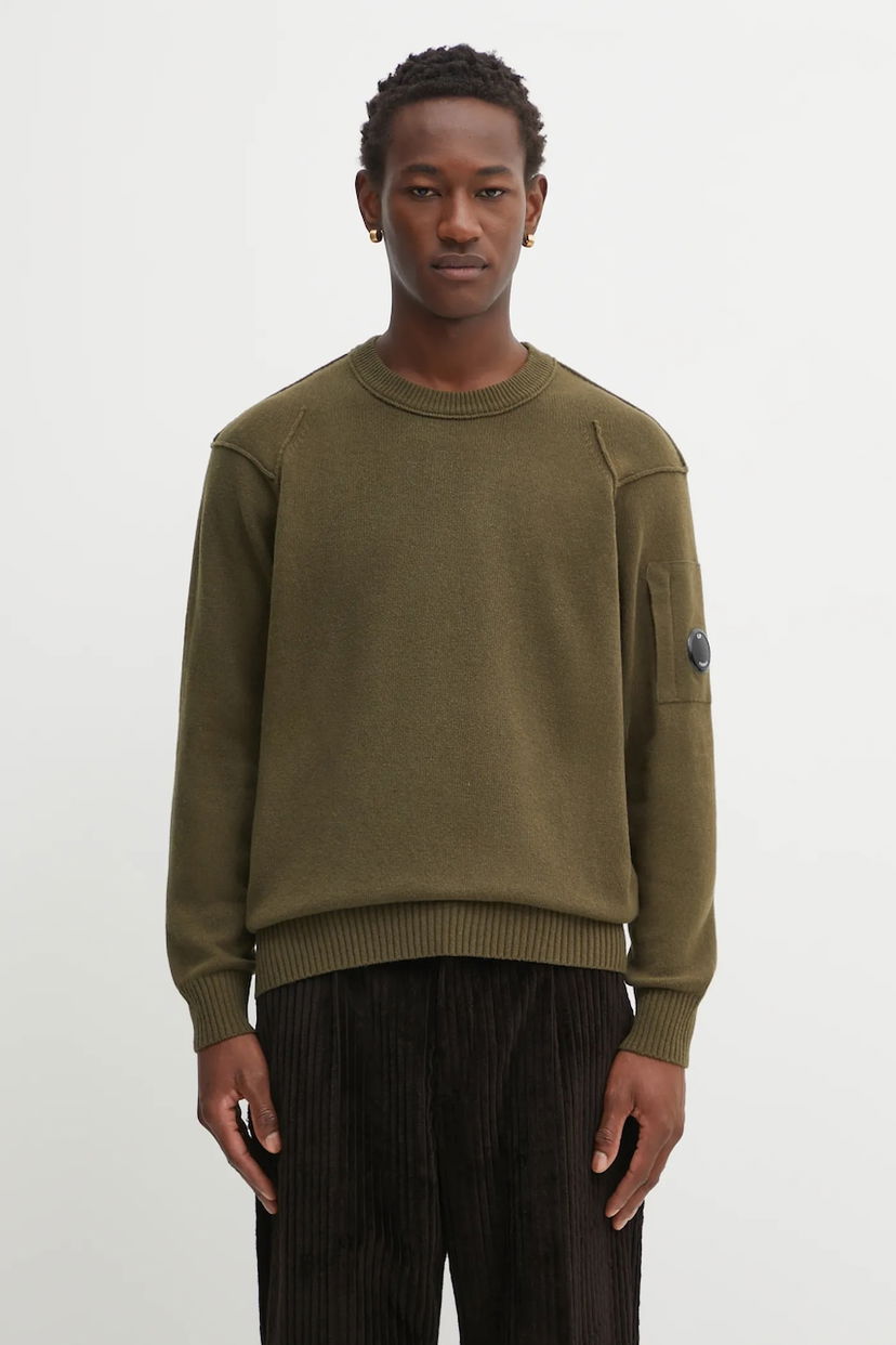 Džemper C.P. Company C.P. Company Wool Blend Sweater Zelena | RFCMKN707A110149A