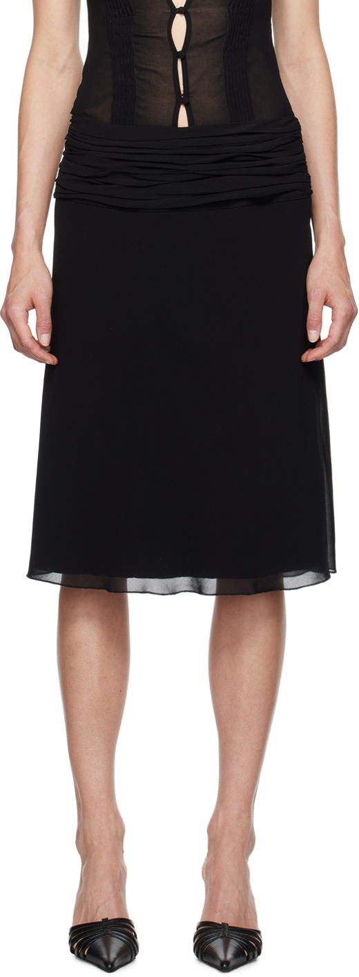 Suknja GUIZIO Guizio Eda Midi Skirt Crna | P24314W101