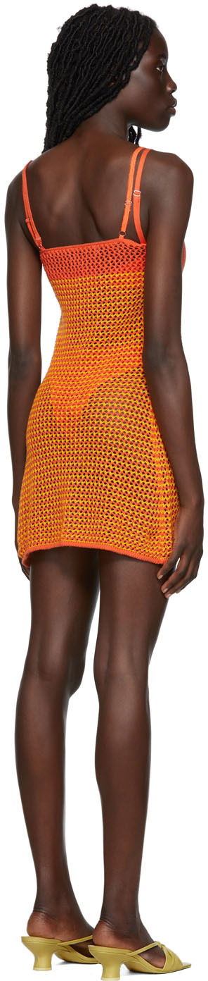 Kupaći kostimi GUIZIO Guizio Crochet Camisole Mini Dress Narančasta | TCC 1, 2