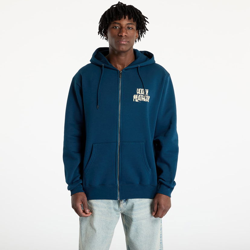 Dukserice Horsefeathers Horsefeathers Xerox Zip Hoodie Tamnoplava | SM1372A