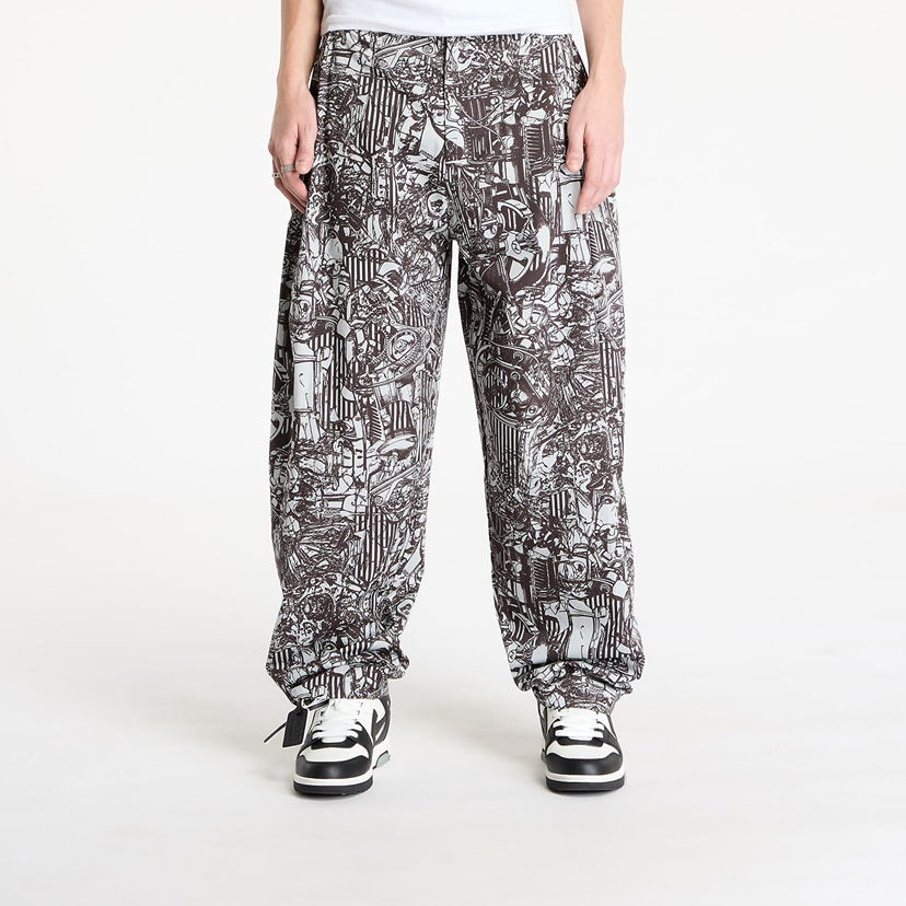 Cargo hlače Marcelo Burlon Marcelo Burlon AOP Mech Baggy Pajama Pants Višebojno | CMCA18FS25FAB0010706