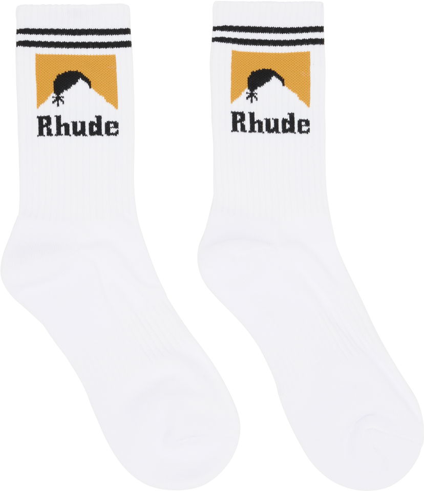 Čarape Rhude Rhude Moonlight Socks Bijela | RHPF25SO05750