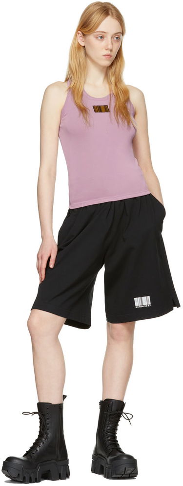 Majica bez rukava VETEMENTS VTMNTS Barcode Tank Top Ljubičasta | VL12TR840L, 3