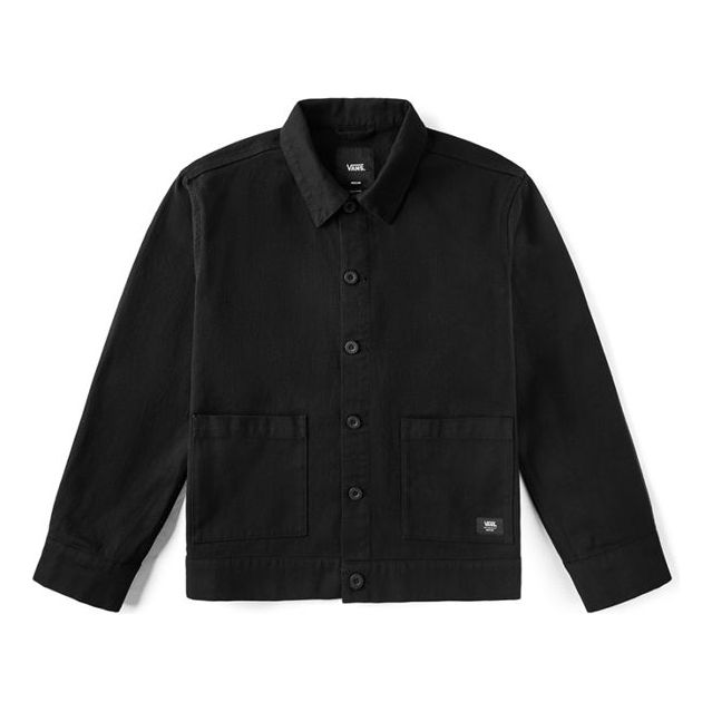 Košulja Vans Embroidered Logo Jacket Crna | VN0A4URFBLK