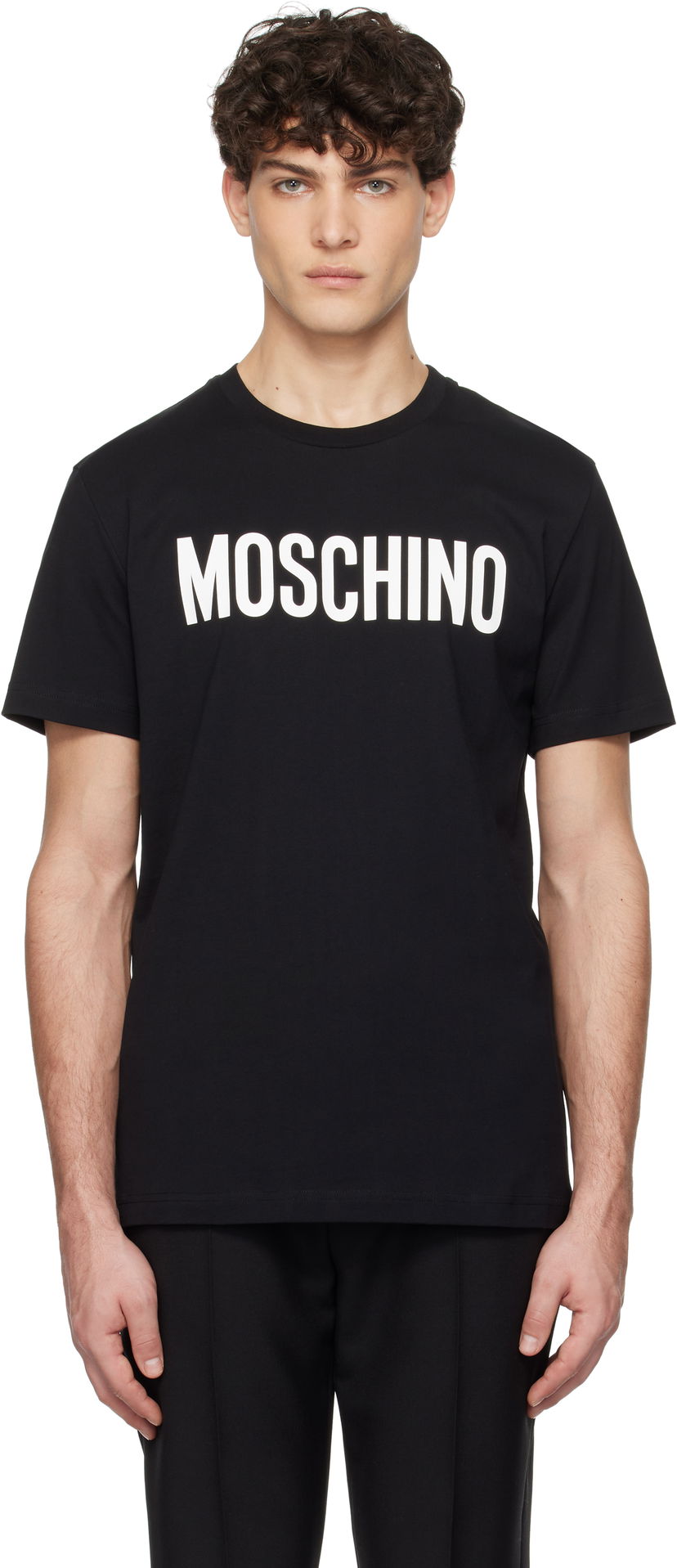 Majica kratkih rukava Moschino Moschino Institutional T-Shirt Crna | 251ZZA072002411555