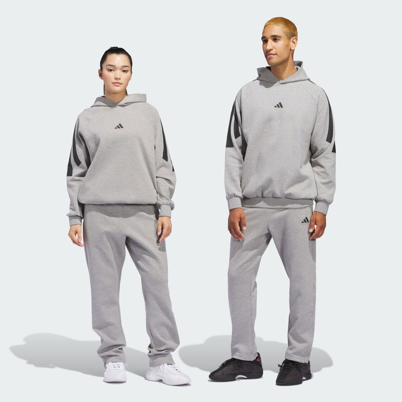 Dukserice adidas Performance Basketball Spacer Sweatpants Siva | JJ1562