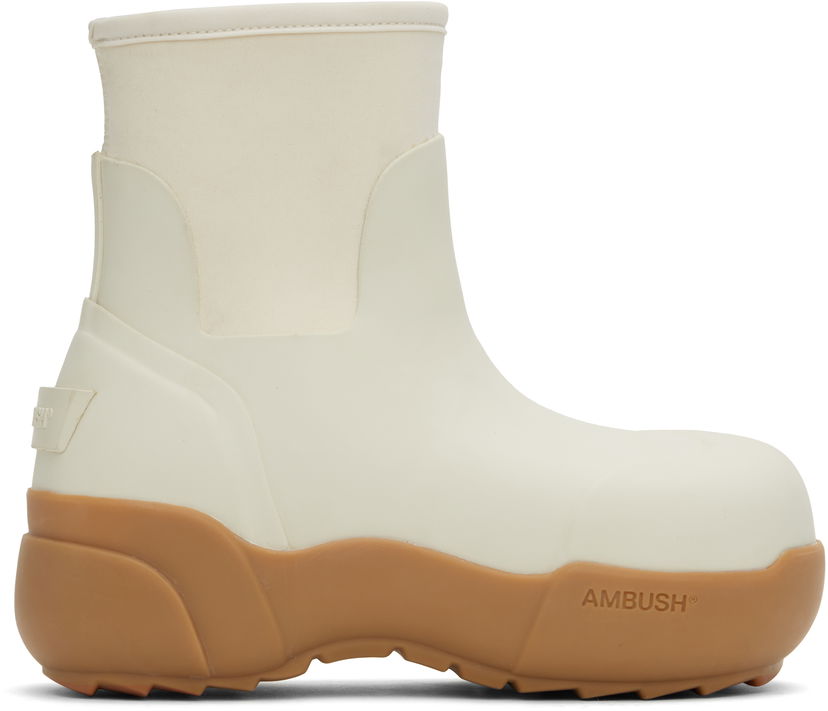 Odjeća Ambush AMBUSH Rubber Boots Bijela | BWIE003F24MAT0010101