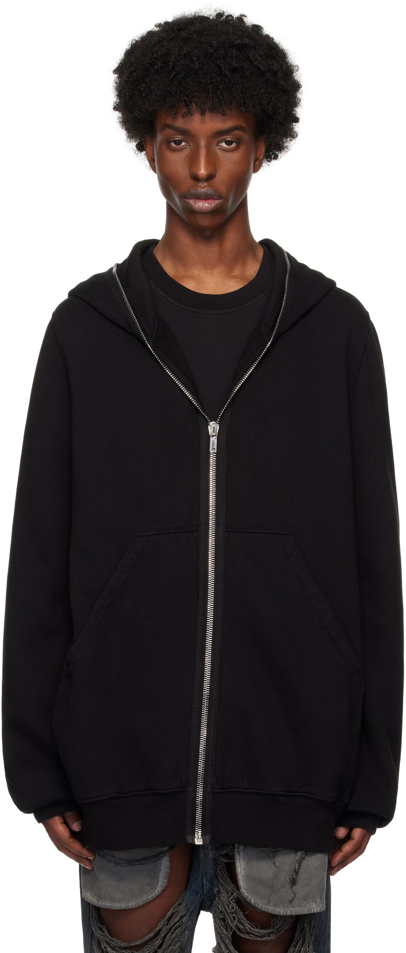 Dukserice Rick Owens Jumbo Gimp Hoodie Crna | DU02D2283 F