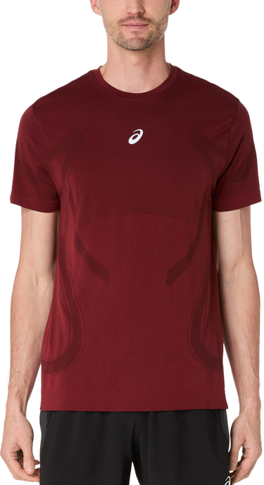 Majica kratkih rukava Asics Road Seamless Short Sleeve T-Shirt Tamnocrvena | 2011d355-200, 0