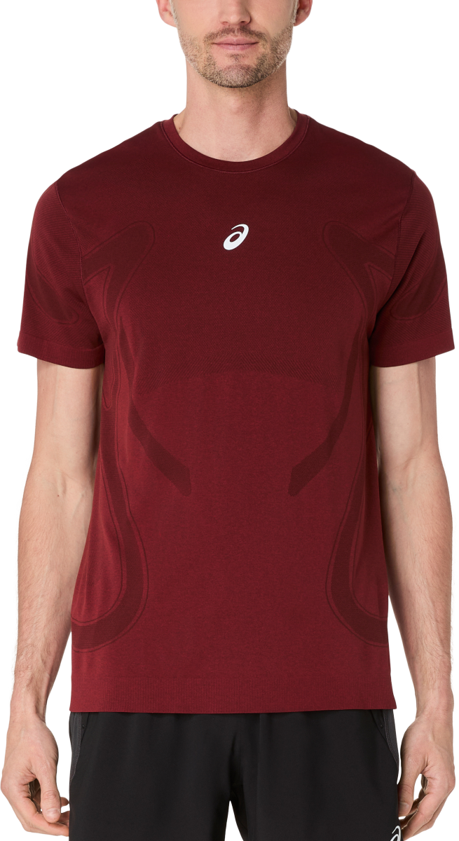 Majica kratkih rukava Asics Road Seamless Short Sleeve T-Shirt Tamnocrvena | 2011d355-200