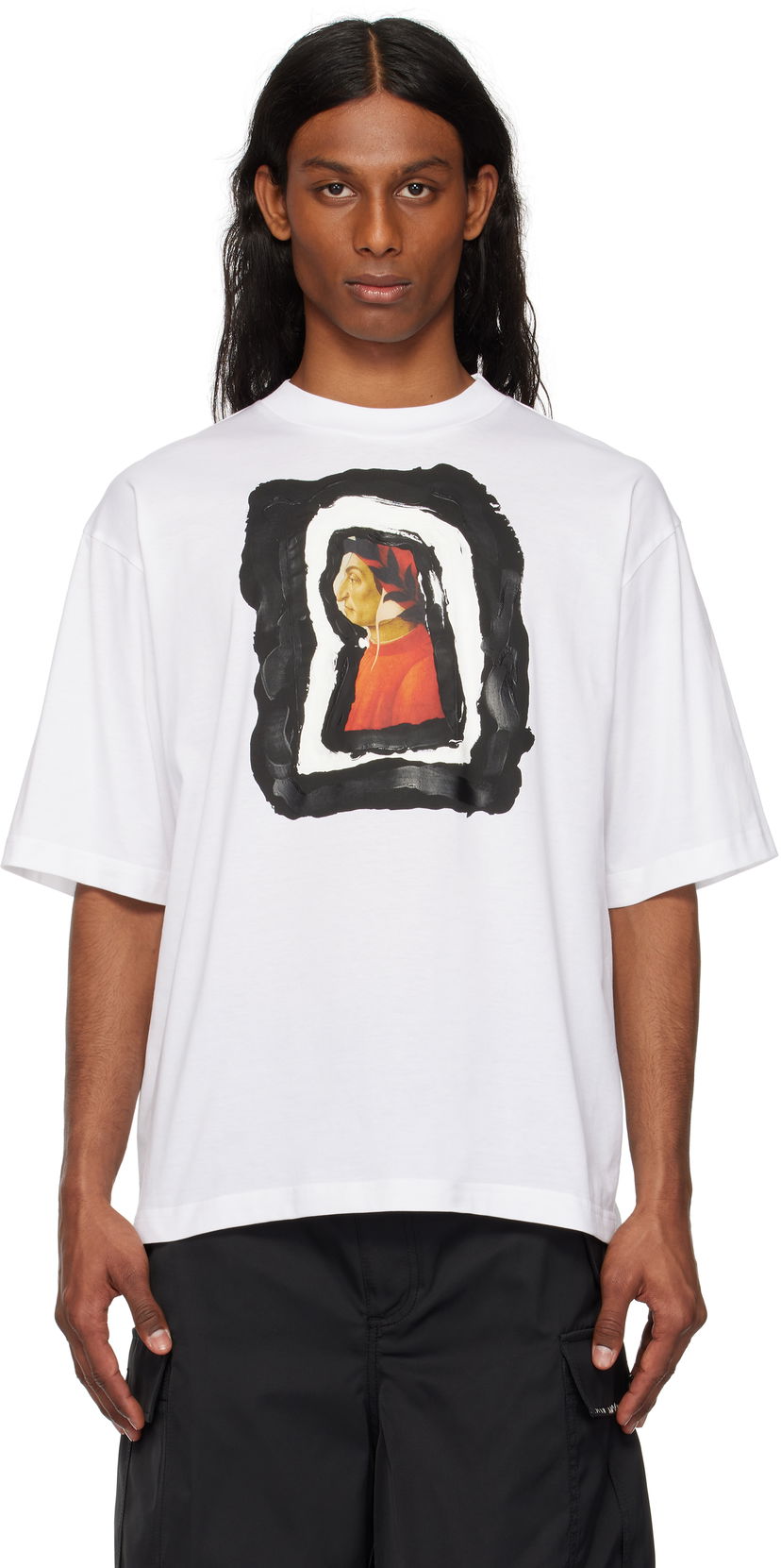 Majica kratkih rukava Marni Marni Dante Print Cotton T-Shirt Bijela | HUMU0223NP USCX68