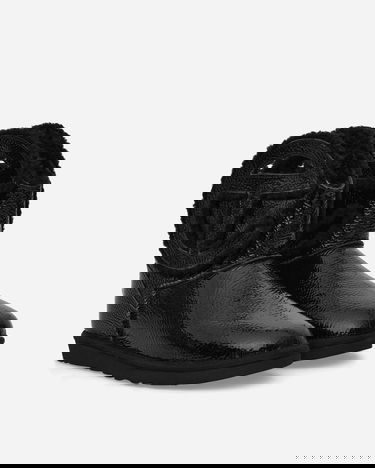Tenisice i cipele UGG Telfar Logo Mini Crinkle Leather Boots Black Crna | 1155790 BLK, 2