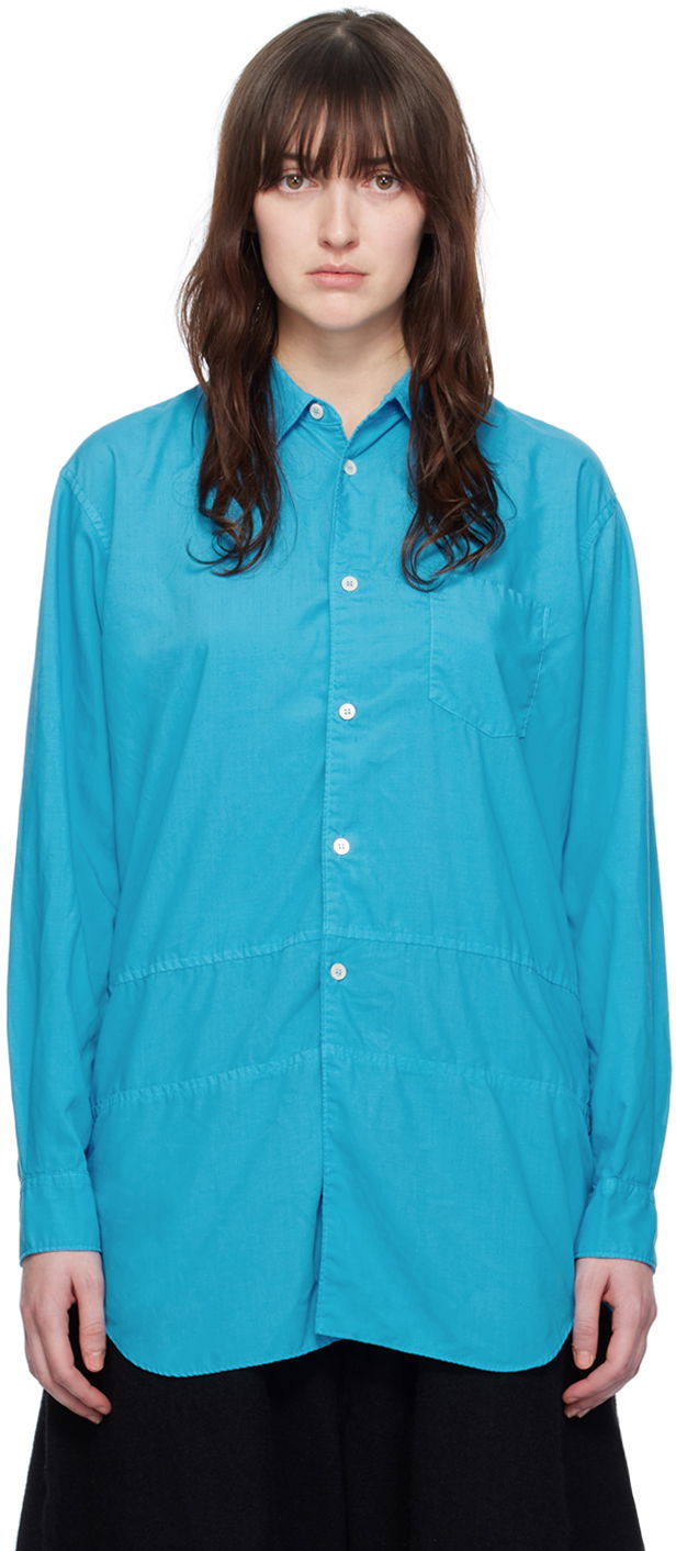 Odjeća Comme des Garçons Paneled Shirt Plava | FL-B040-051